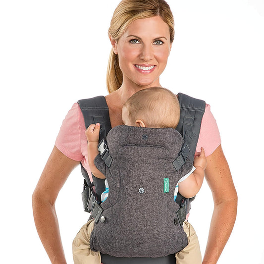 Flip Advanced 4-In-1 Carrier - Ergonomic, Convertible, Face-In and Face-Out Front and Back Carry for Newborns and Older Babies 8-32 Lbs