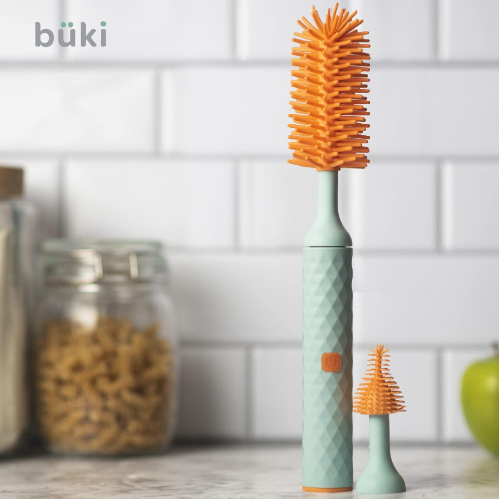 Büki Electric Baby Bottle Cleaning Brush Set - Rechargeable Electric Bottle Brush with Straw Cleaner - Water Bottle Cleaning Kit, Nipple Brush, 1200Mah Brush Cleaner (By )