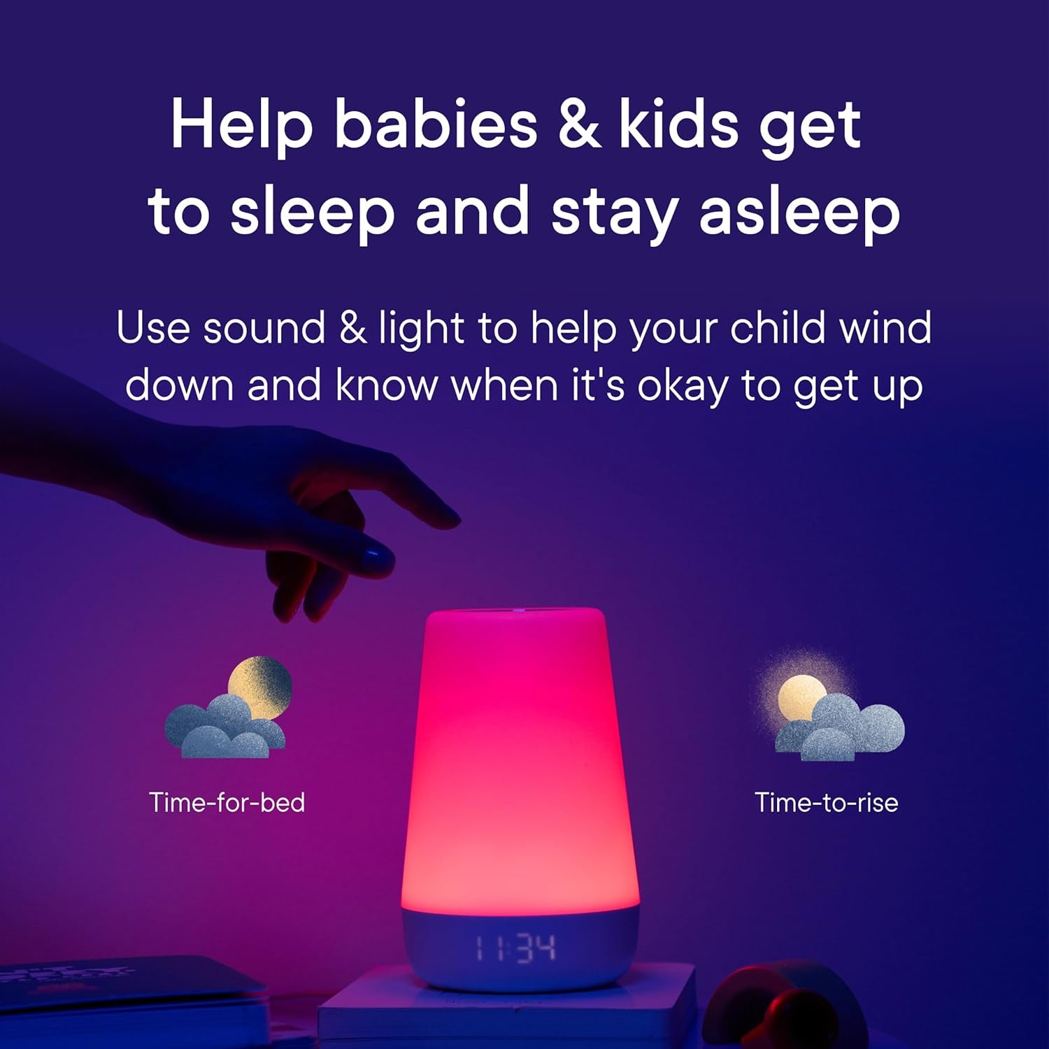 Rest Baby Sound Machine, Night Light | 2Nd Gen | Registry Essential, Sleep Trainer, Routine Builder, Time-To-Rise Alarm Clock, White Noise Soother, Nursery Stories, Toddler Kids Bedroom (Wi-Fi)