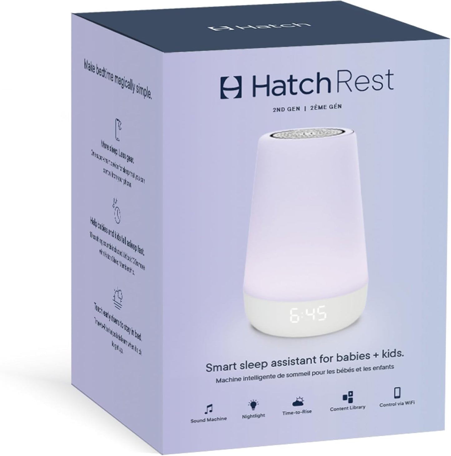 Rest Baby Sound Machine, Night Light | 2Nd Gen | Registry Essential, Sleep Trainer, Routine Builder, Time-To-Rise Alarm Clock, White Noise Soother, Nursery Stories, Toddler Kids Bedroom (Wi-Fi)